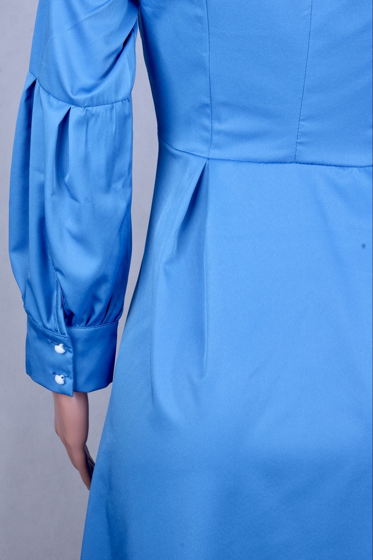 Women Blue Irregular Midi Dresses