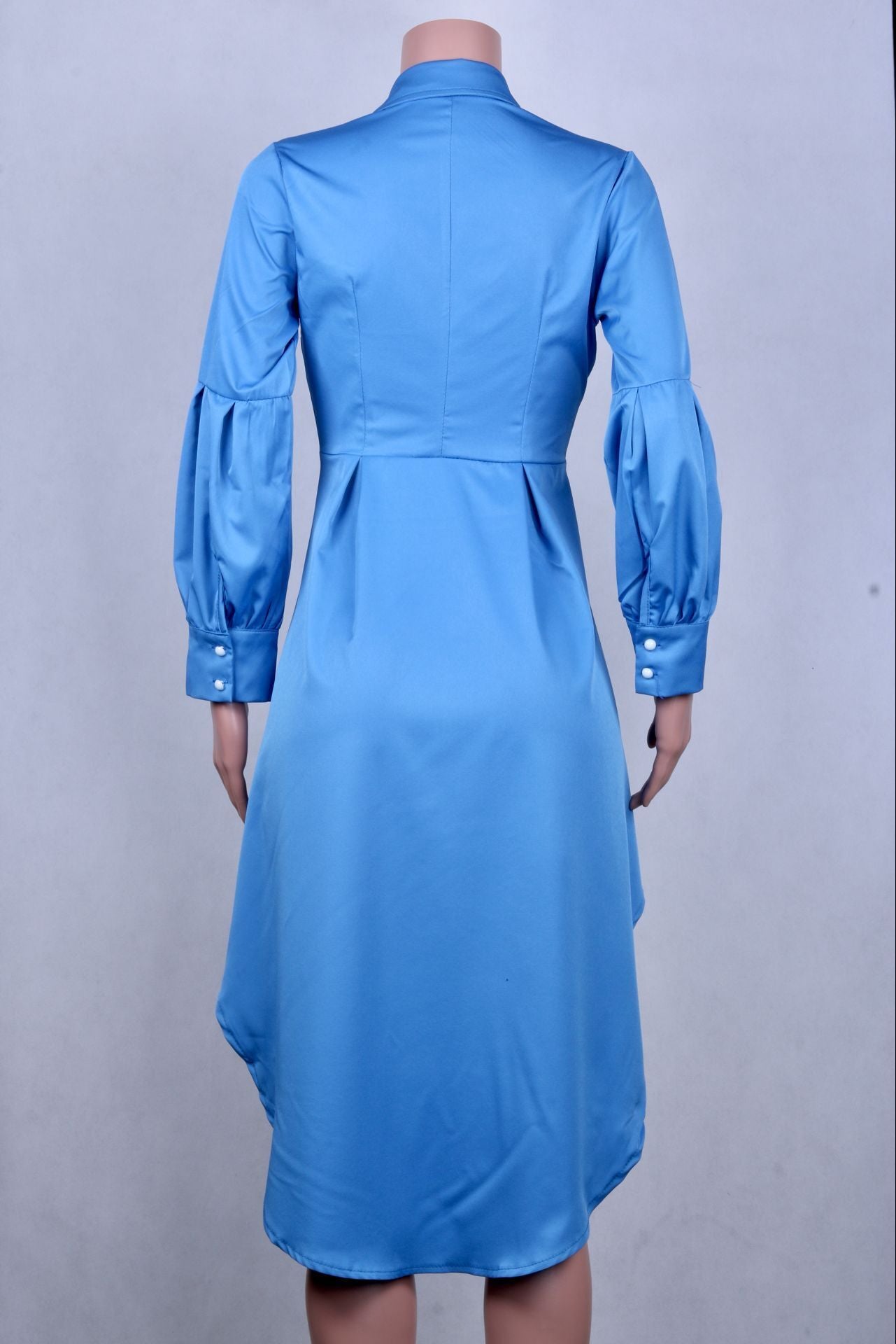 Women Blue Irregular Midi Dresses