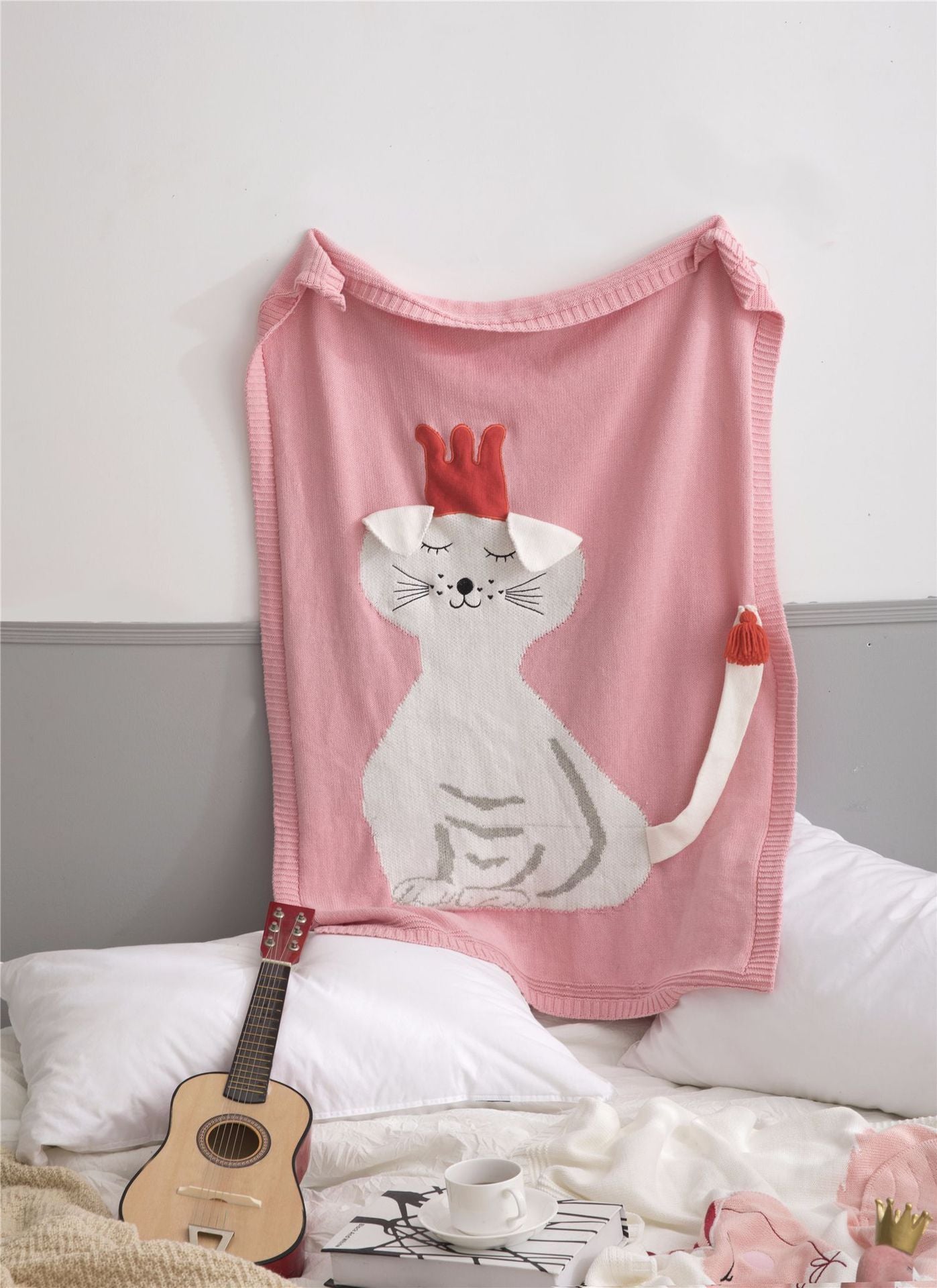 Unicorn Flamingo Print Knitting Kids/Infant Blankets-Cat-70x100cm-Free Shipping at meselling99