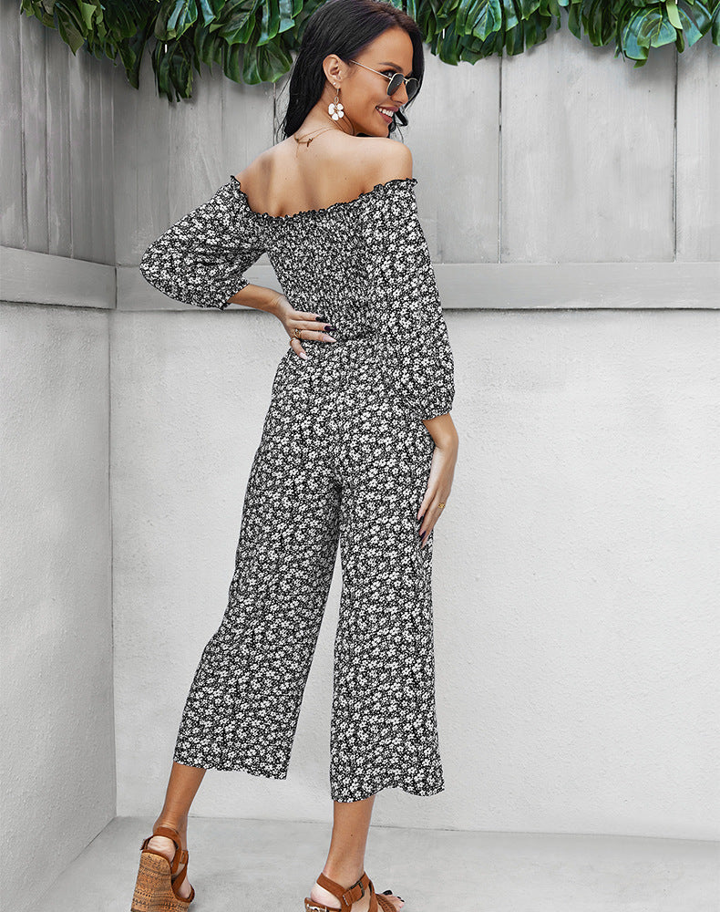Fashion Off The Shoulder Women Jumpsuits Rompers