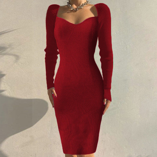 Sexy Sheath Knitted Dresses