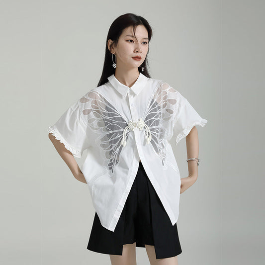 Designed Butterfly Double Sides Summer Shirts