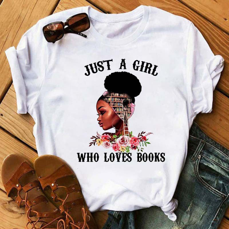 African Girl Women Short Sleeves T Shirts