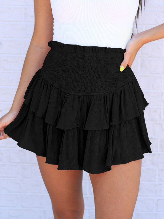 Fashion Tiered Sexy Mini Skirts for Girls