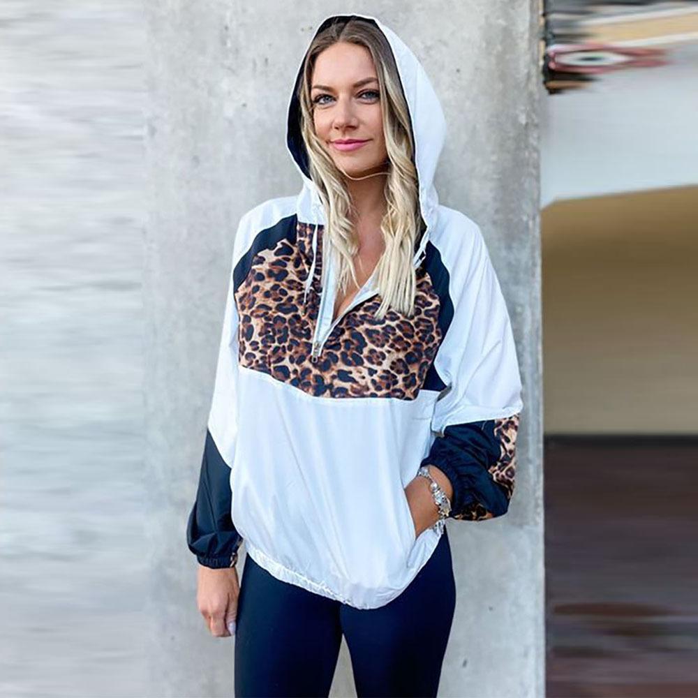 Casual Women Leopard Loose Hoody Tops--Free Shipping at meselling99