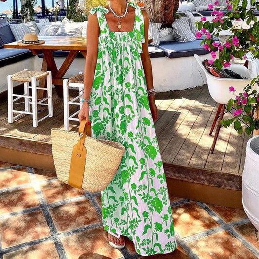 Summer Straps Holiday Long Dresses-STYLEGOING