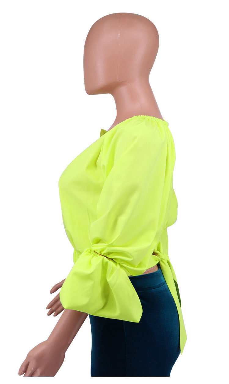 Designed Half Sleeves Spring Blouses for Women