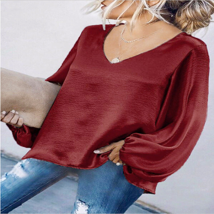 Casual Women Long Sleeves T Shirts Blouses