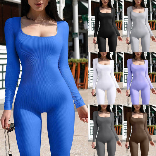 Sexy Long Sleeves Yoga Sports Jumpsuits