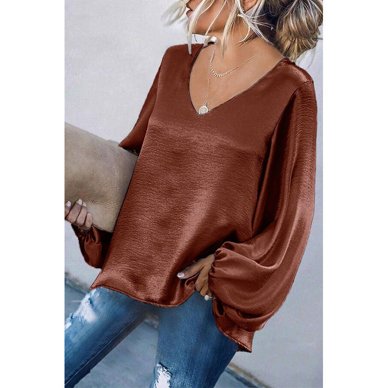 Casual Women Long Sleeves T Shirts Blouses