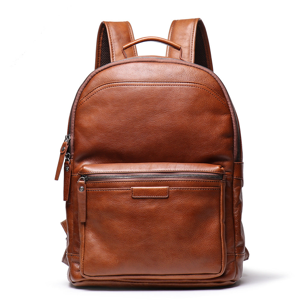 Retro Handmade Leather Large Storage Backpack L88120-Leather Backpack-Brown-Free Shipping Leatheretro
