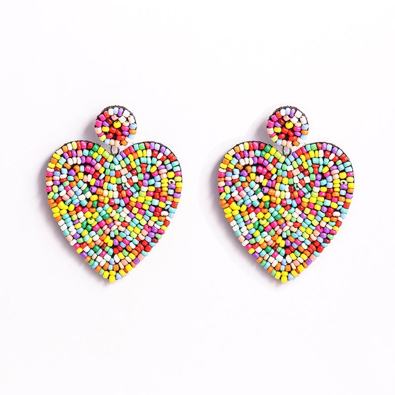 Ethic Bohemian Sweetheart Handmade Earrings-Earrings-JEWELRYSHEOWN