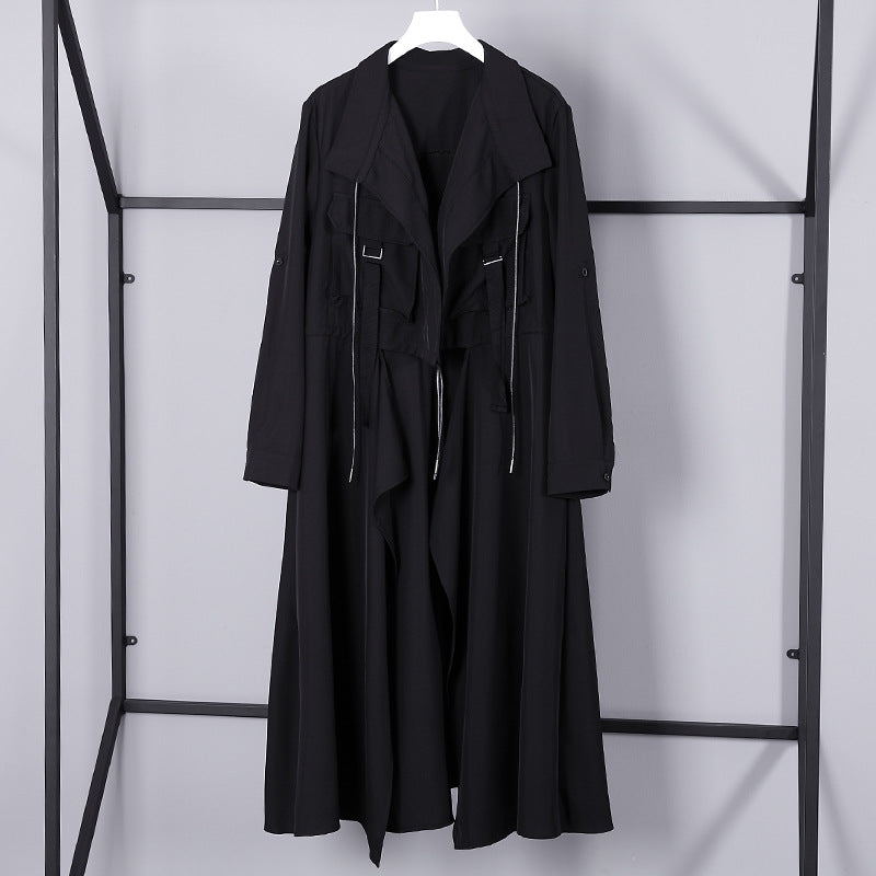 Designed Women Long Wind Break Overcoats