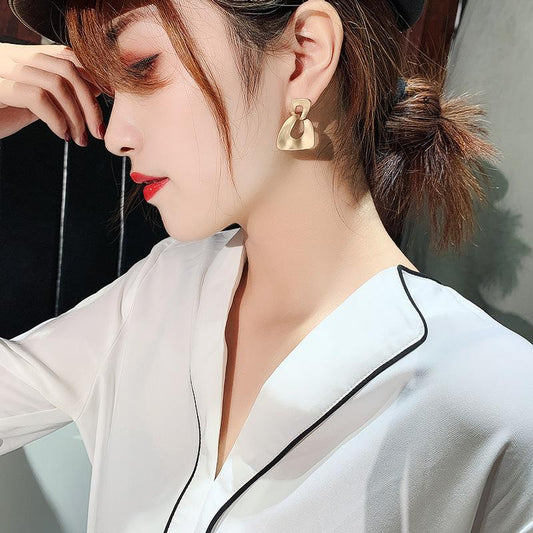 Fashon Irregular Geometry Design Women Earrings-Earrings-JEWELRYSHEOWN