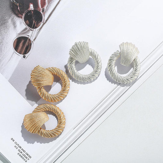 Women Geometry Design Fashion Earrings-Earrings-JEWELRYSHEOWN