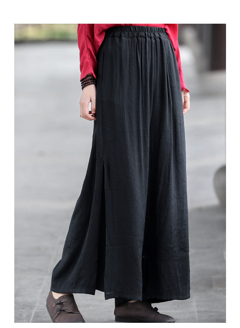 Summer Linen Casual Pants for Women-Pants-JEWELRYSHEOWN