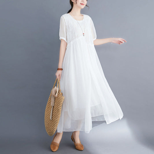 Summer Fairy Chiffon Women Plus Sizes Dresses