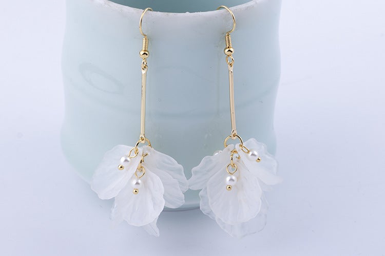 Elegant Preserved Fresh Flower Design Women Dangle Earrings-Earrings-JEWELRYSHEOWN