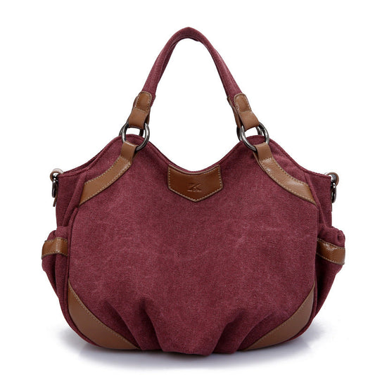 Vintage Canvas Crossbody Bags for Women K-993-Handbags-Purple-Free Shipping Leatheretro