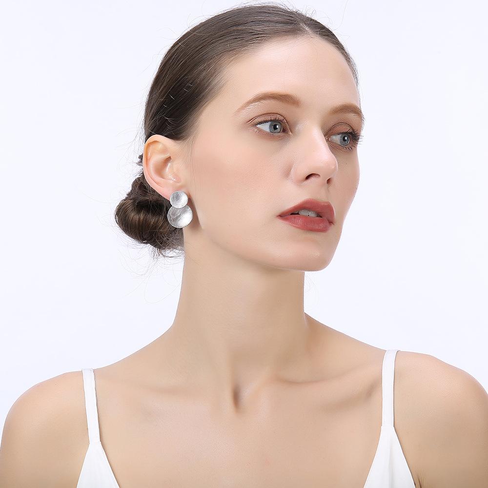 Women Bohemian Round Shape Earrings-Earrings-JEWELRYSHEOWN