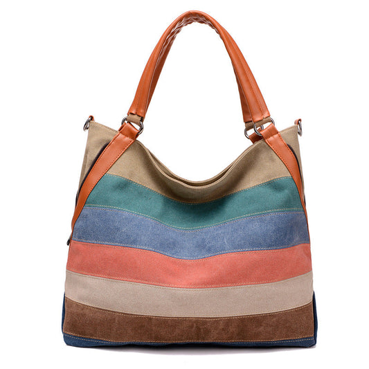 Vintage Large Canvas Tote Bags for Women 1113-Handbags-The same as picture-Free Shipping Leatheretro