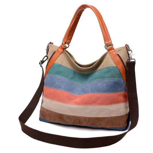 Vintage Large Canvas Tote Bags for Women 1113-Handbags-The same as picture-Free Shipping Leatheretro