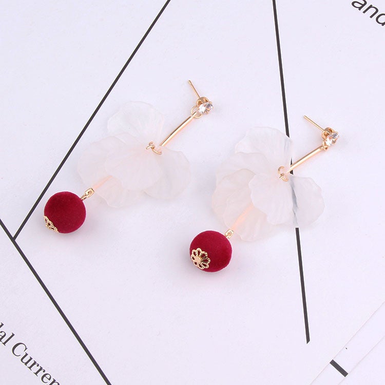 Fashion Petal Designed Acrylic Women Earrings-Earrings-JEWELRYSHEOWN
