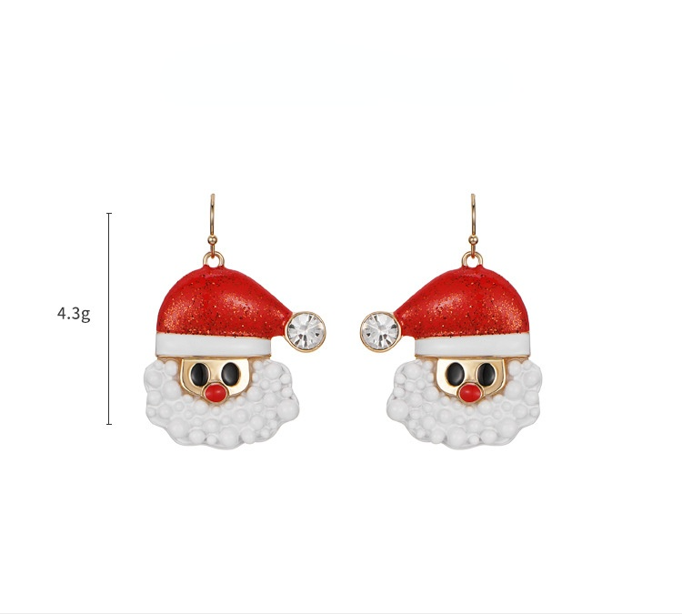 Santa Claus Women Drop Earring for Christmas-Earrings-JEWELRYSHEOWN
