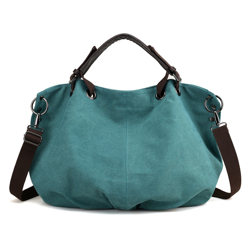 Fashion Canvas Tote Handbags for Women 937-Handbags-Light Green-Free Shipping Leatheretro