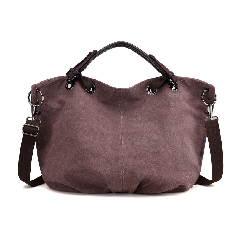 Fashion Canvas Tote Handbags for Women 937-Handbags-Violet-Free Shipping Leatheretro