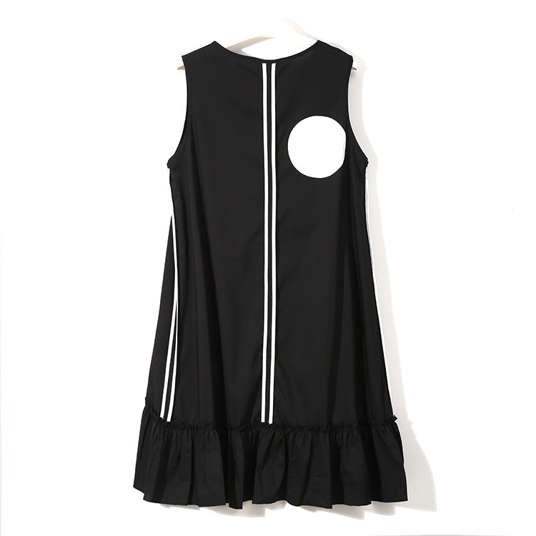 Simple Design Sleeveless Irregular Summer Sleeveless Dresses