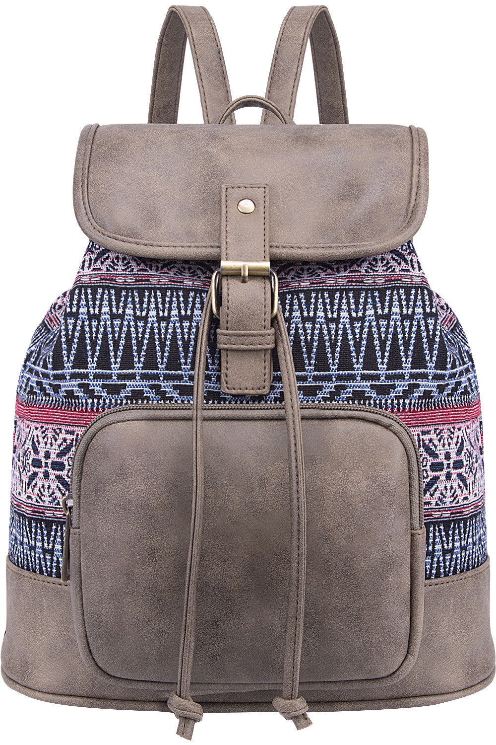 Casual Bohemian Canvas Backpacks for Girls B520-Backpacks-Blue-Free Shipping Leatheretro