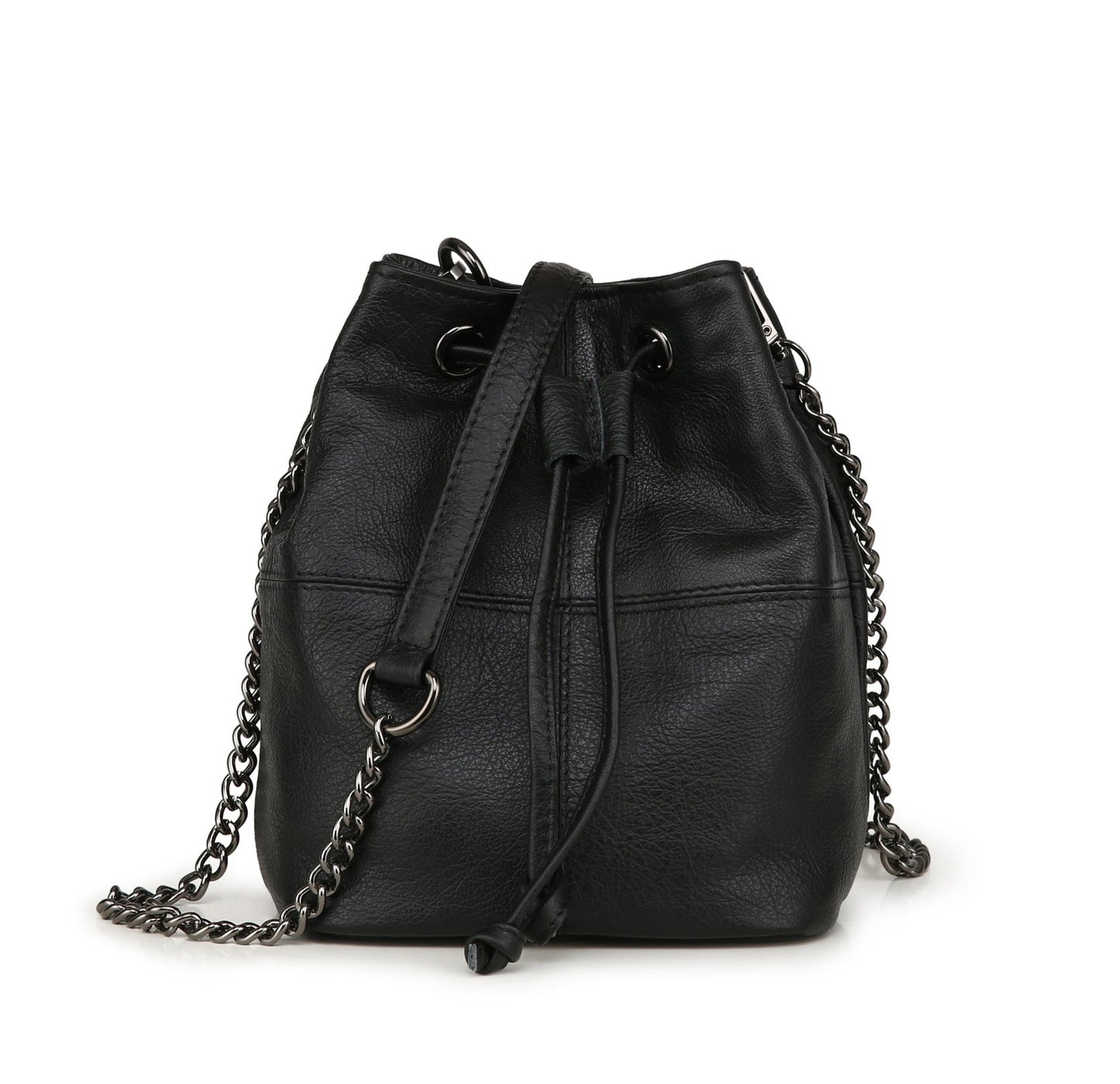 Fashion Chain Leather Crossbody Bag for Women 8953-Leather Bags for Women-Black-Free Shipping Leatheretro