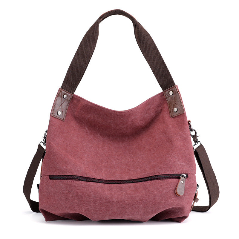 Casual Canvas Tote Handbags for Women K1737-Handbags-Purple-Free Shipping Leatheretro