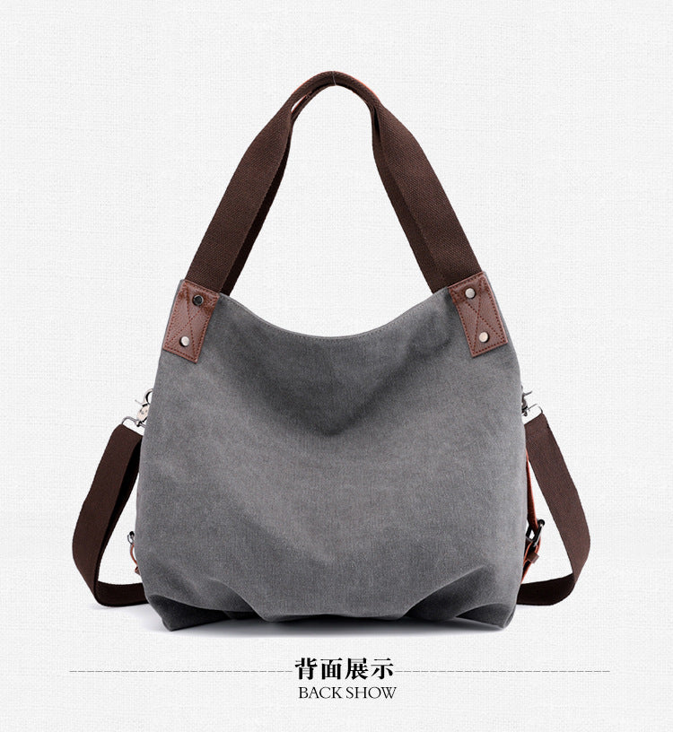 Casual Canvas Tote Handbags for Women K1737-Handbags-Green-Free Shipping Leatheretro