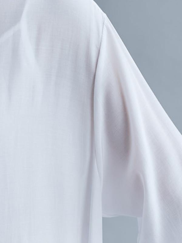 Solid Round-Neck Shirts Long Dress-Maxi Dress-JEWELRYSHEOWN