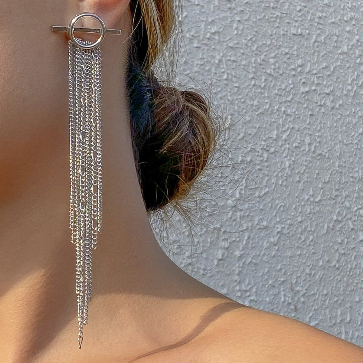 Vintage Tassels Design Metal Drop Earrings-Earrings-JEWELRYSHEOWN