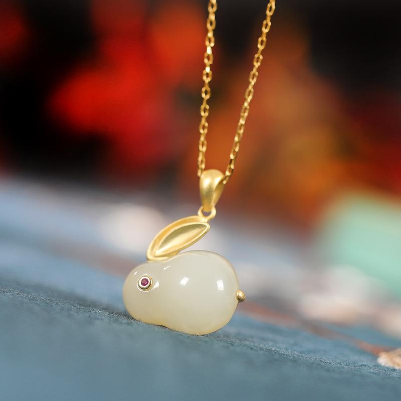 Serling Sliver Gold-Plating Cute Rabbit Design Jewelry Sets-Jewelry-JEWELRYSHEOWN
