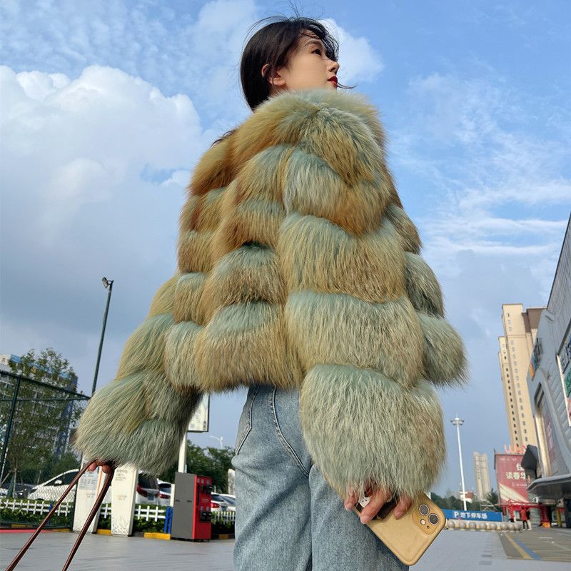 Luxury Winter Fox Fur Women Coats
