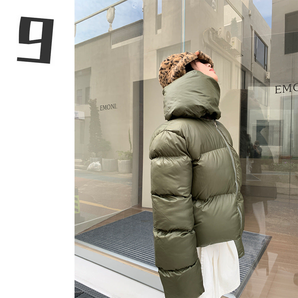 Winter Street Style Scarf Warm Short Jacket Coats-Coats & Jackets-Free Shipping at meselling99