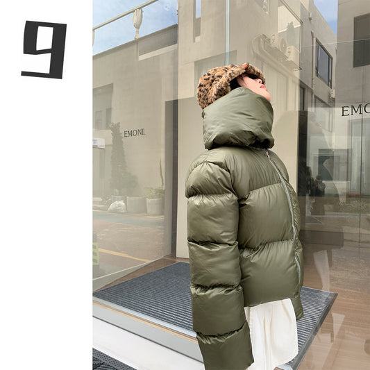 Winter Street Style Scarf Warm Short Jacket Coats-Coats & Jackets-Free Shipping at meselling99