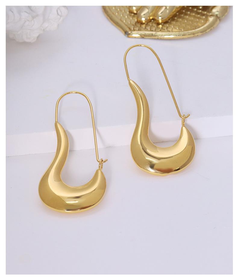 Fashion Women Titanium Steel Geometry Earrings for Women-Earrings-JEWELRYSHEOWN
