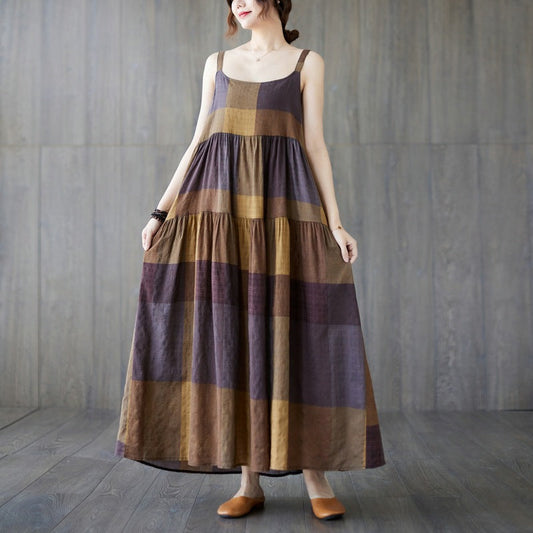 Vintage Sleeveless Plus Sizes Dresses