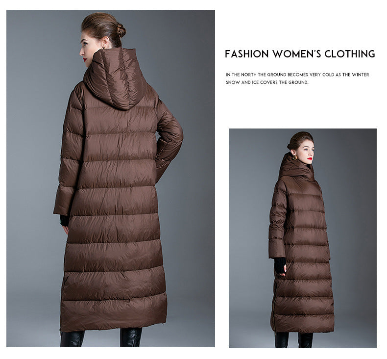 Luxury Winter Plus Sizes Long Down Coats for Women