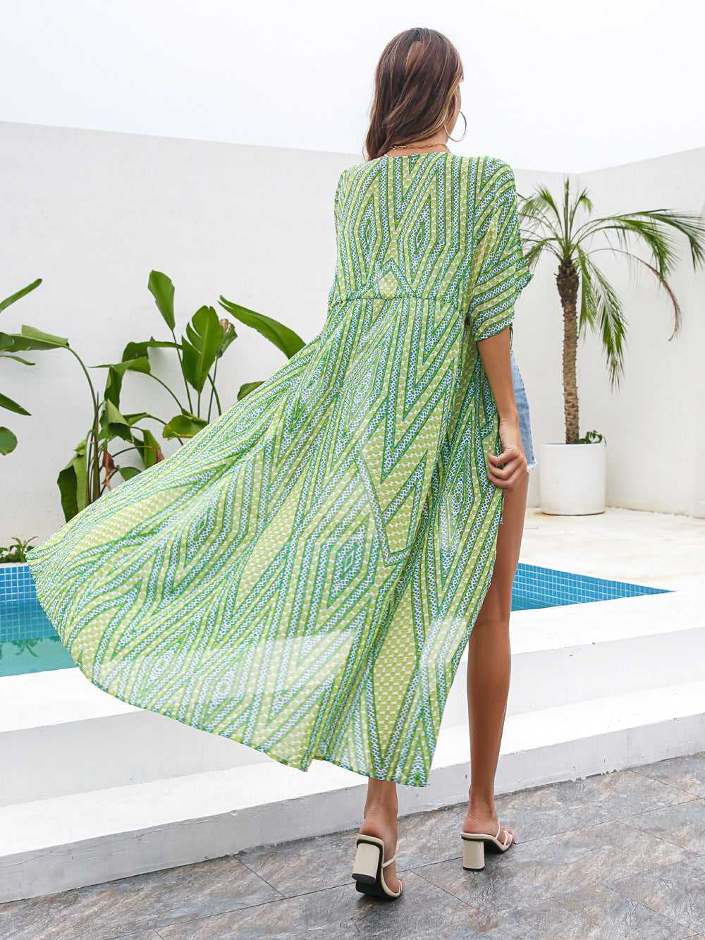 Summer Lace Up Sun Proof Long Cover Ups