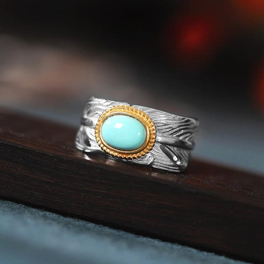 Luxury Vintage Feather Design Sliver Rings for Women-Rings-JEWELRYSHEOWN