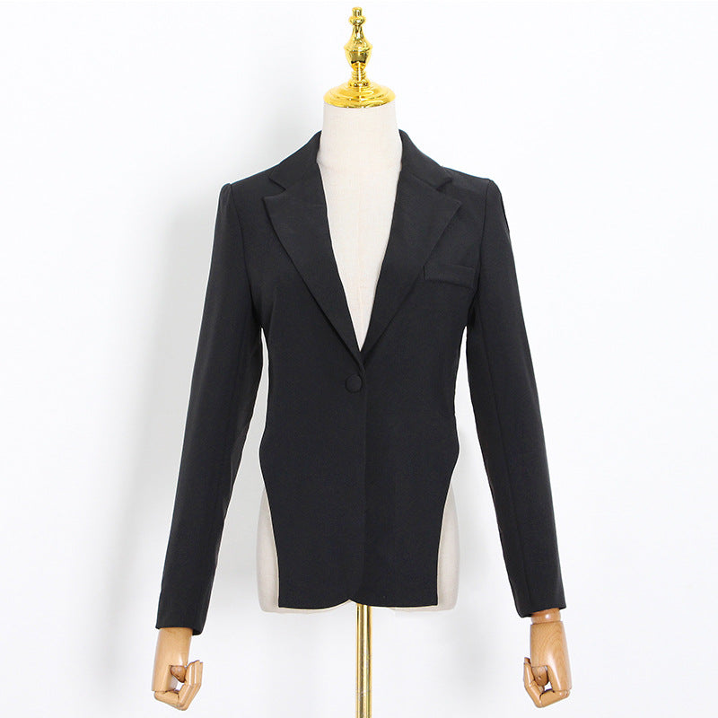 Desinged Sexy Back Chains Blazer Coats for Women
