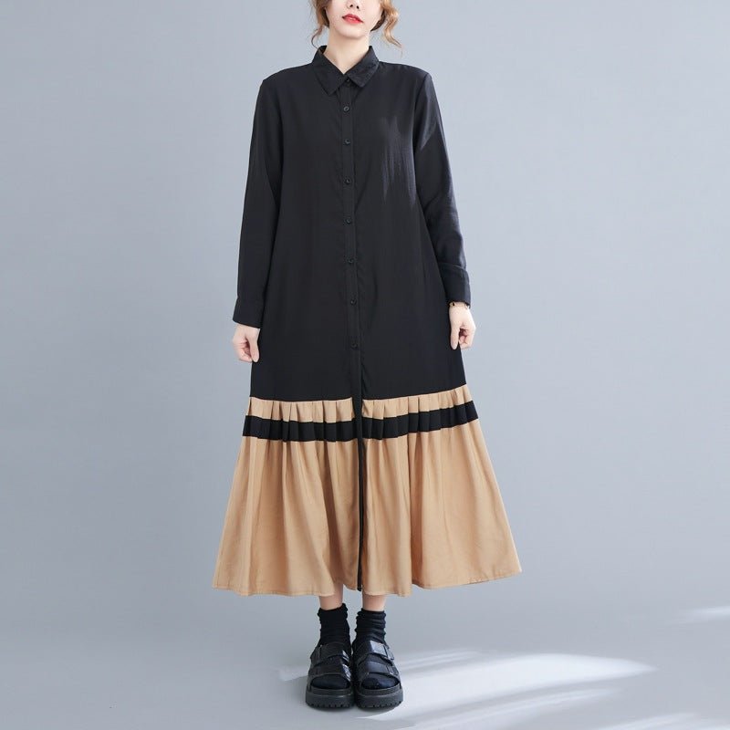 Plus Sizes Long Cozy Shirt Dresses for Women-Dresses-JEWELRYSHEOWN