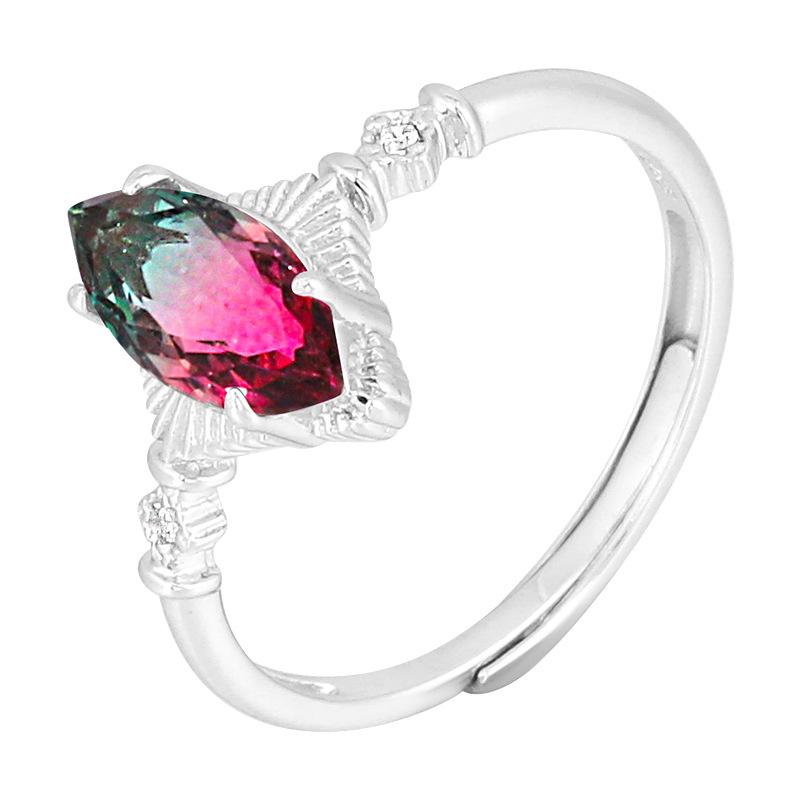 Fashion Colorful Sterling Silver Rings for Women-Rings-JEWELRYSHEOWN