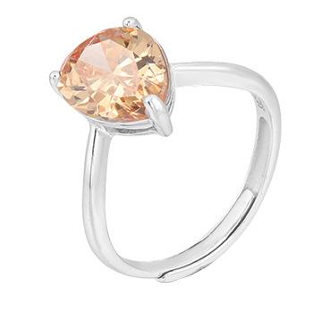 Fashion Sterling Silver Colorful Zircon Rings-Rings-JEWELRYSHEOWN